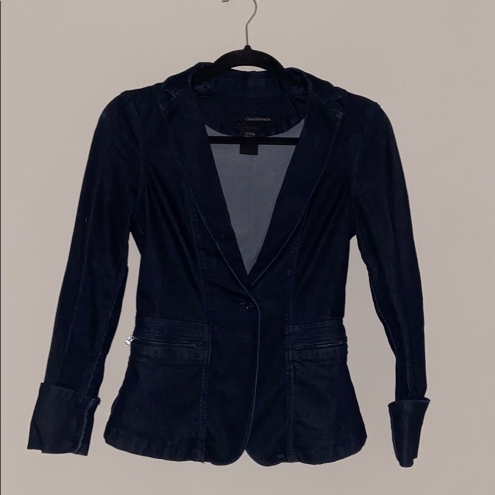 Denim blazer